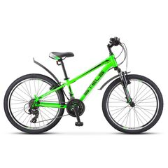Подростковый велосипед Stels Navigator 400 V 24" (зелёный), Цвет: зелёный, Размер рамы: 12"