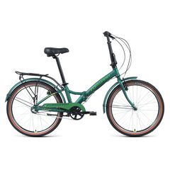 Складной велосипед Forward ENIGMA 24 3.0 (зелёный матовый/желтый)