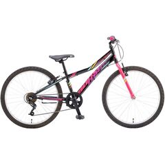 Велосипед Booster Turbo 240 Girl (черный/розовый), Цвет: черный