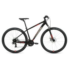 Велосипед Forward APACHE 29 2.2 S disc (черный/красный), Цвет: черный, Размер рамы: 21"