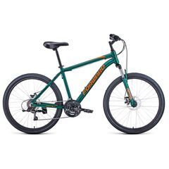 Велосипед Forward HARDI 26 2.1 disc (зеленый матовый/оранжевый), Цвет: зелёный, Размер рамы: 18"