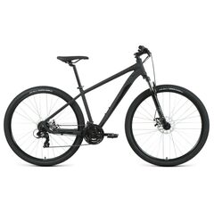 Велосипед Forward APACHE 29 2.2 S disc (черный матовый/черный), Цвет: серый, Размер рамы: 19"