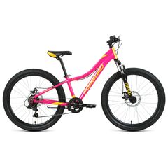 Велосипед Forward JADE 24 2.0 disc (розовый/золотой), Цвет: розовый, Размер рамы: 12"