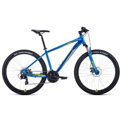 Велосипед Forward APACHE 27,5 2.0 disc (синий/зеленый), Цвет: синий, Размер рамы: 15"
