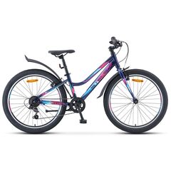 Подростковый велосипед Stels Navigator 420 V 24" (тёмно-синий), Цвет: синий, Размер рамы: 12"