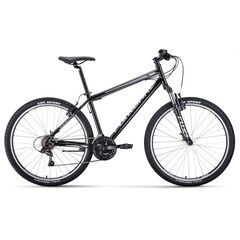 Велосипед Forward SPORTING 27,5 1.0 (черный/серебристый), Цвет: черный, Размер рамы: 15"