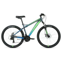 Велосипед Forward FLASH 26 2.2 S disc (серый матовый/ярко-зеленый), Цвет: серый, Размер рамы: 19"
