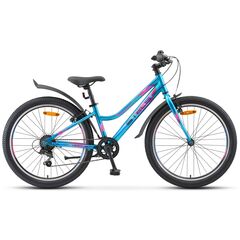 Подростковый велосипед Stels Navigator 420 V 24" (морская волна), Цвет: голубой, Размер рамы: 12"