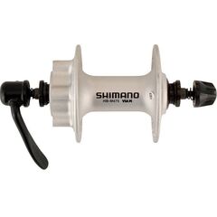 Втулка переднего колеса Shimano HB-M475 32 отв. 6 болтов QR (серебристый), Цвет: серый, Количество отверстий: 32