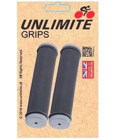 Грипсы велосипедные Unlimite SZ-189A L-130 (чёрный/серый)