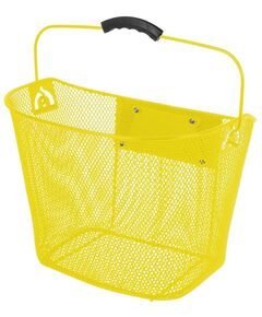 Корзина передняя быстросъемная M-WAVE 5-431716 (жёлтый), Цвет: жёлтый
