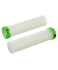 Грипсы Supacaz Grizips Glow in the Dark (белый/зелёный), Цвет: белый