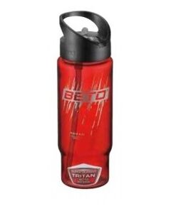 Фляга велосипедная BETO Tritan Water Bottle CWB-222H 600мл (красный), Цвет: красный, Объём: 600