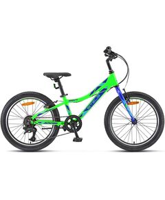 Детский велосипед Stels Pilot 250 Gent 20" (неоновый/зелёный), Цвет: салатовый, Размер рамы: 10"