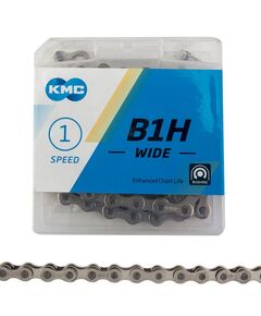 Цепь велосипедная KMC B1H 114L 1-скоростная (серый)