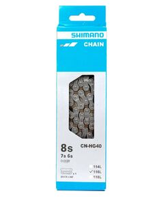 Цепь Shimano CN-HG40 6/7/8 ск. 116 звеньев с замком UG51, Количество звеньев: 116, Замок цепи: замок