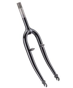 Вилка жёсткая стальная 24" шток 1"х164 мм V-brake (чёрный)
