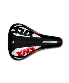 Седло DDK 1212A XRS (чёрный/белый/красный), Цвет: красный