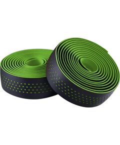 Обмотка на руль Merida Microfiber with Shockproof Pro 30x2100 мм (чёрный/зелёный), Цвет: зелёный