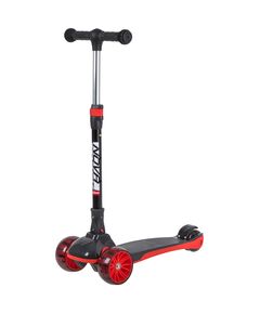 Кикборд Novatrack RAINBOW Basic Black (красный)