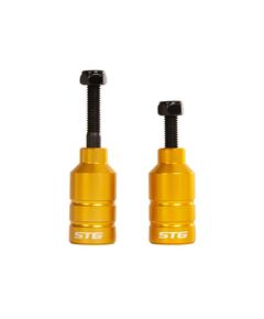 Пеги алюминиевые для трюкового самоката с осью 22,2 мм (золотой, 2 шт), Цвет: жёлтый