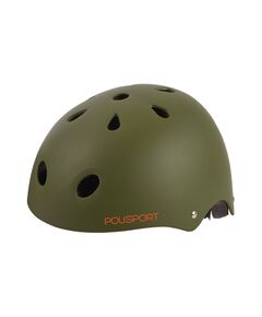 Шлем Polisport URBAN RADICAL TAG (зелёный матовый/оранжевый), Цвет: хаки, Размер: 53-55