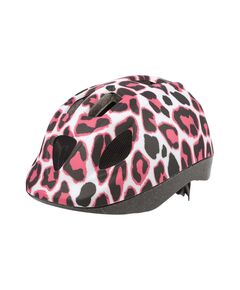 Детский шлем Polisport XS KIDS Pinky Cheetah (розовый/чёрный), Цвет: розовый, Размер: 46-53