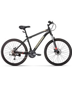 Велосипед Forward HARDI 26 2.0 D (черный/желтый), Цвет: черный, Размер рамы: 18"