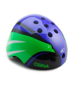 Шлем велосипедный Cigna WT-025 (синий/зелёный/чёрный), Цвет: синий, Размер: 57-61