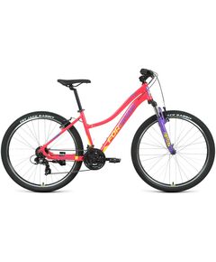 Велосипед Forward JADE 27.5 1.0 (розовый/желтый), Цвет: розовый, Размер рамы: 16,5"