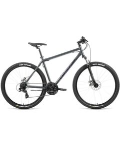 Велосипед Forward SPORTING 27.5 2.0 D (темно- серый/черный), Цвет: серый, Размер рамы: 17"