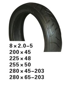 Покрышка 280 x 65-203 HOTA 09-500194 (чёрный)