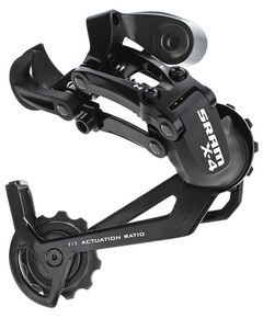 Переключатель задний Sram X4, Long (длинная лапка), 7-8-9 скоростей (чёрный)