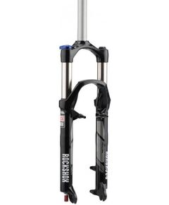 Вилка велосипедная RockShox Recon Silver TK Solo Air 26", 9QR, 100 мм, A-H, Disc+V-Br (без манетки, чёрный)