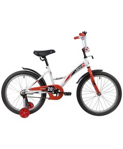 Велосипед Novatrack Strike 20" (белый-красный), Цвет: белый