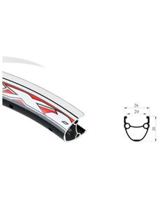 Обод велосипедный для ободных тормозов POWER MTB P20D 26" 32 отв.