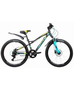 Велосипед Novatrack Tornado 21.HD 24" (чёрный)