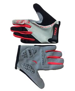 Перчатки детские FUZZ PRO RACE (серо-красные), Цвет: серый, Размер: 10/XL (8-10 лет)