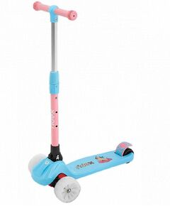 Самокат 3-х колесный Ridex Juicy R 120/80 мм (голубой/розовый), Цвет: голубой