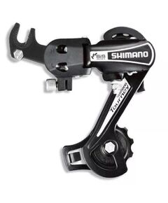 Переключатель задний Shimano Tourney TY21-B SS на ось 6 скоростей (чёрный)