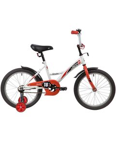 Велосипед Novatrack Strike 18” (белый-красный)