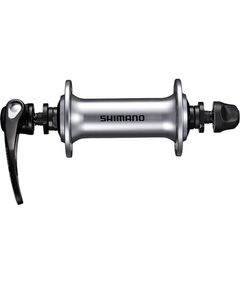 Втулка переднего колеса Shimano RS300 32 отв. (серебристый), Цвет: серый, Количество отверстий: 32