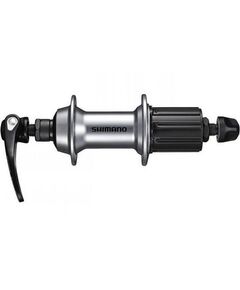 Втулка заднего колеса Shimano RS300 32 отв., 8/9/10ск., QR 163 мм, OLD 130мм (серебристый), Цвет: серый, Количество отверстий: 32