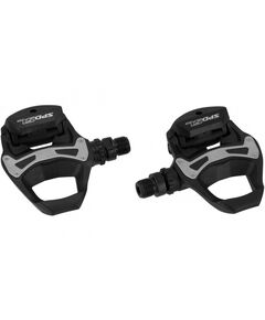 Педали Shimano PD-R550, SPD-SL, черные, с желтыми шипами SH11