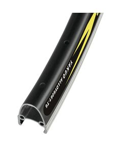 Обод велосипедный YKL-D1 26"*36H*14G, A/V, 520G/PC, чёрный