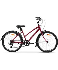 Велосипед AIST Cruiser 1.0 W 26" (вишневый), Цвет: бордовый, Размер рамы: 16,5"