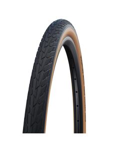 Велосипедная покрышка Schwalbe ROAD CRUISER 28x1.75 (47-622), K-Guard (чёрный с коричневой боковиной)