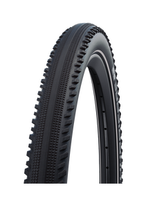 Велосипедная покрышка Schwalbe HURRICANE 29x2.40 (62-622), DD, GreenGuard (чёрный, светоотражающая полоса), Цвет: черный, Ширина: 2.40" (61 мм)