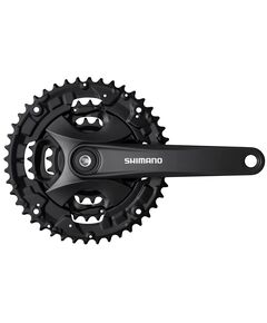 Система Shimano Altus FC-MT101 175 мм кв. 40/30/22 без защиты, Цвет: черный, Количество зубьев: 40/30/22, Длина: 175