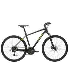 Велосипед KROSS Evado 4.0 M 28 (черный/зеленый матовый)